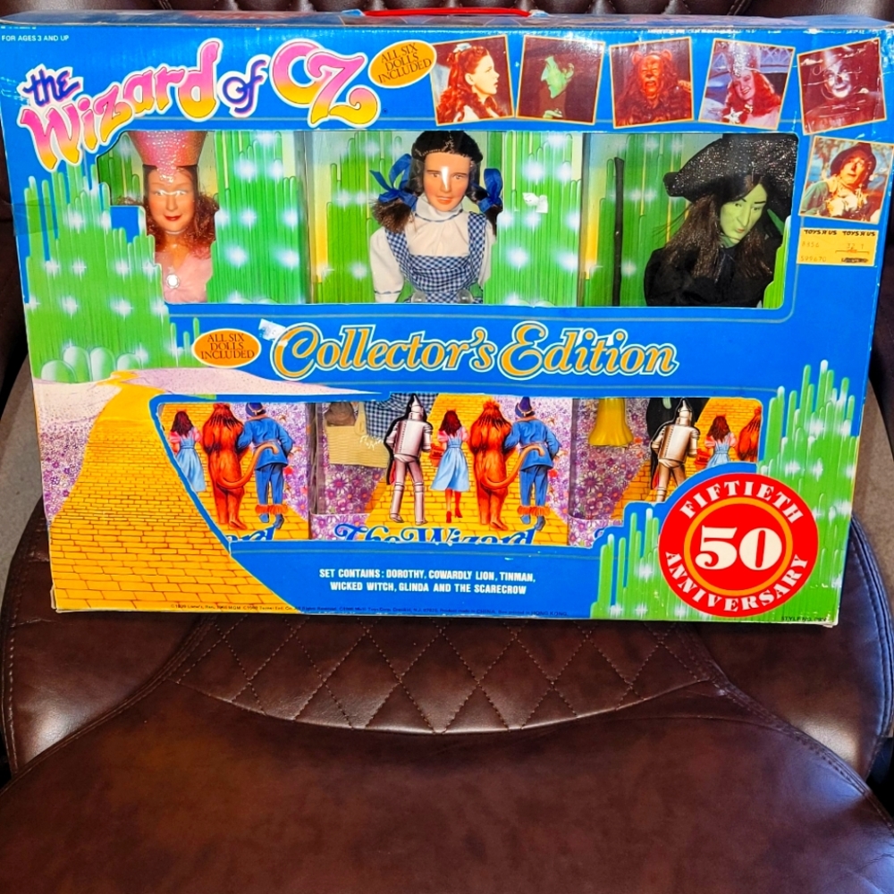 NEW! VINTAGE 1988 WIZARD OF OZ 50TH ANNIVERSARY 6 DOLL COLLECTOR SET!